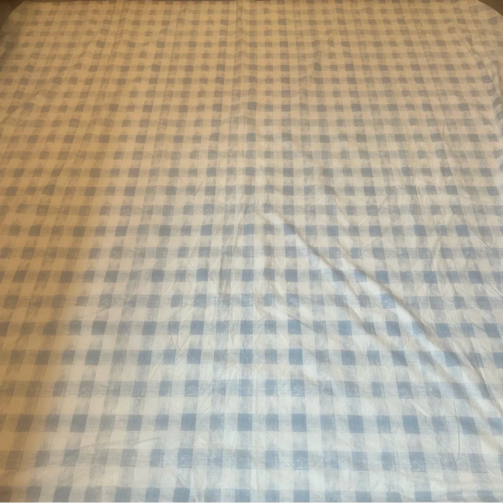 Pottery Barn Duvet Cover Pillow Shams Gingham French Country Cottage Core - Picture 1 of 9